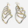 Gold Designer Stone Drop Earring