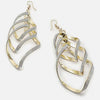 Gold Designer Stone Drop Earring