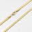 Gold Plated Unisex Snake Chain Necklace (Waterproof and Anti-Tarnish)
