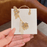 Korean Crystal Butterfly Earrings (Pair)