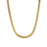 Gold Plated Unisex Snake Chain Necklace (Waterproof and Anti-Tarnish)