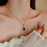 Crystal Jewelry Set for Women (Necklace Pendant and Dangle Earring)