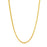 Gold Plated Unisex Snake Chain Necklace (Waterproof and Anti-Tarnish)