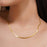 Gold Plated Unisex Snake Chain Necklace (Waterproof and Anti-Tarnish)