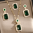 Crystal Jewelry Set for Women (Necklace Pendant and Dangle Earring)